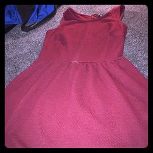 Maroon simple dress